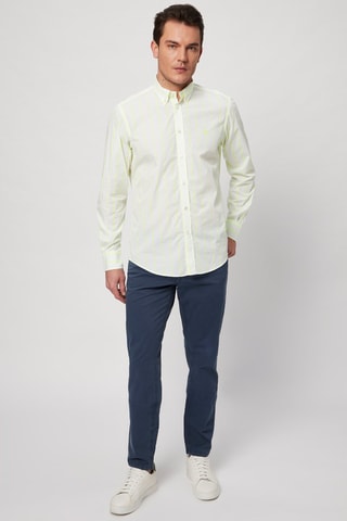 Chemise - Blanc et vert citron - Harmont & Blaine