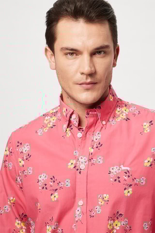 Chemise - Corail et jaune - Harmont & Blaine