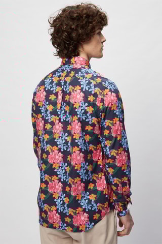 Chemise - Bleu marine et fuchsia - Harmont & Blaine