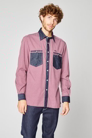 Chemise - Bordeaux et écru - Harmont & Blaine