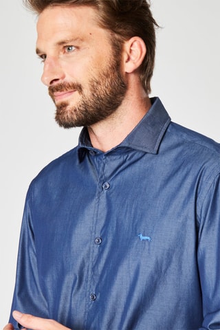 Chemise rayée - Bleu - Harmont & Blaine