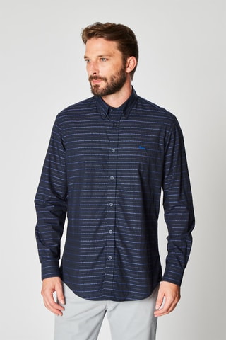 Chemise rayée - Bleu - Harmont & Blaine