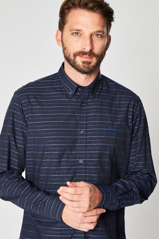 Chemise rayée - Bleu - Harmont & Blaine