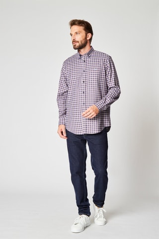 Chemise à carreaux - Marron et blanc - Harmont & Blaine