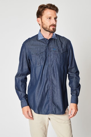 Chemise en jean - Bleu - Harmont & Blaine