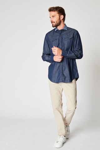 Chemise en jean - Bleu - Harmont & Blaine