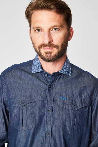Chemise en jean - Bleu - Harmont & Blaine