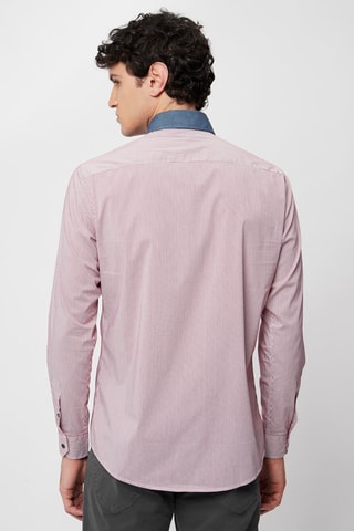 Chemise - Bordeaux et blanc - Harmont & Blaine