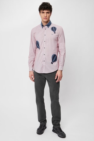 Chemise - Bordeaux et blanc - Harmont & Blaine
