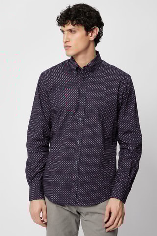 Chemise regular - Bleu et blanc - Harmont & Blaine