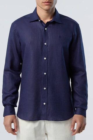 Chemise regular en lin Bleu marine - North Sails