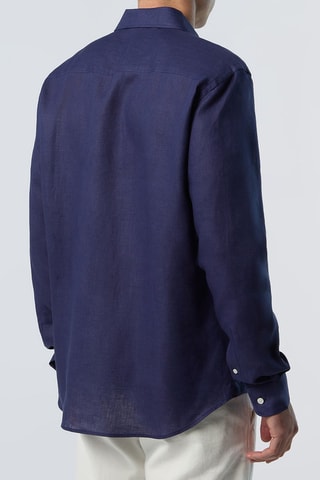 Chemise regular en lin Bleu marine - North Sails