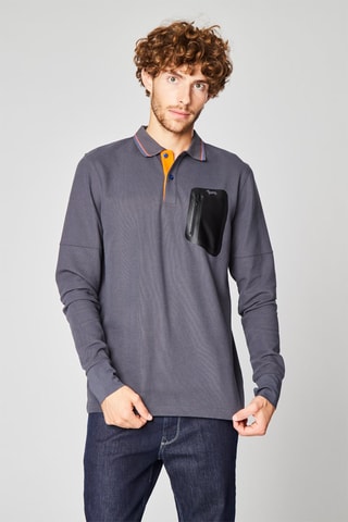 Polo - Gris et noir - Harmont & Blaine