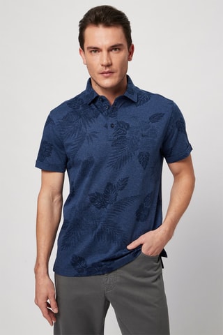 Polo - Bleu marine chiné - Harmont & Blaine