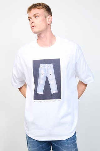 T-shirt oversize Affak - Blanc - Richmond