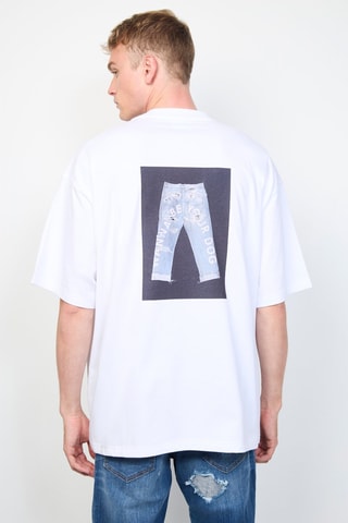 T-shirt oversize Affak - Blanc - Richmond
