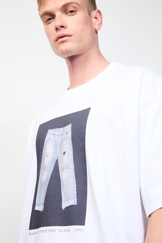 T-shirt oversize Affak - Blanc - Richmond