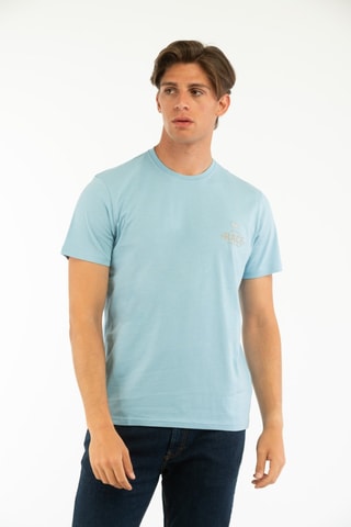 T-shirt - Bleu - Harmont & Blaine