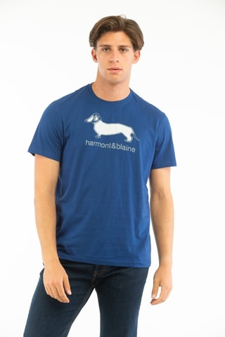 T-shirt - Bleu - Harmont & Blaine