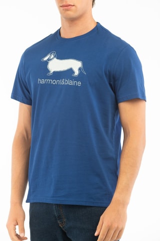 T-shirt - Bleu - Harmont & Blaine