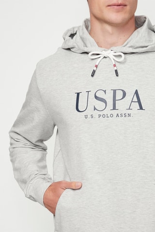 Sweat à capuche - Gris clair - US Polo