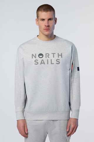 Sweat - Gris clair chiné - North Sails