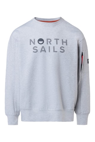 Sweat - Gris clair chiné - North Sails
