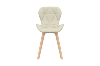 2 chaises Gatsby - Structure en bois - Pieds en hévéa - 50 x 79 x 48 cm