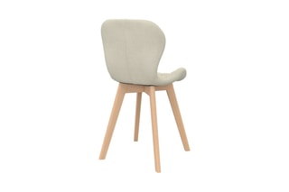 2 chaises Gatsby - Structure en bois - Pieds en hévéa - 50 x 79 x 48 cm