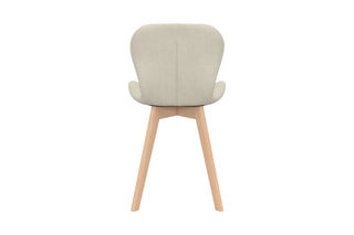 2 chaises Gatsby - Structure en bois - Pieds en hévéa - 50 x 79 x 48 cm