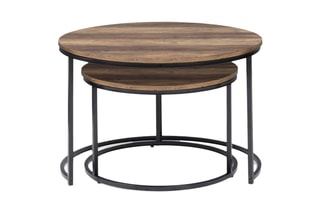 2 tables basses gigognes Eliza - 70 x 46 cm / 54 x 35,5 cm