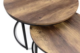 2 tables basses gigognes Eliza - 70 x 46 cm / 54 x 35,5 cm
