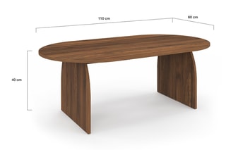Table basse Japandi - 110 x 40 x 60 cm