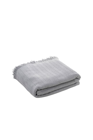 Jeté de canapé en coton 280 g/m² - Gris clair