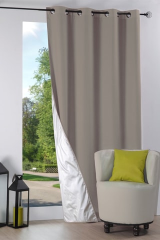 Rideau isolant Nelson - Gris - 135 x 240 cm