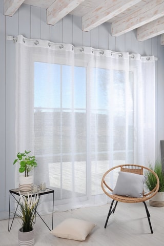 Voilage St-Trop - Blanc  - 300 x 280 cm