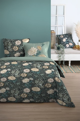 Parure de couette Alfons - Bleu et noir