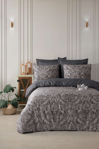 Parure de couette Muster - Gris