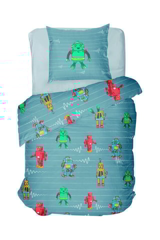 Parure de draps en coton 57 fils/cm² Vintage Toys -  
Gris foncé