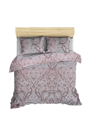 Parure de couette en coton renforcé 145 fils/cm² Floral - Rose
