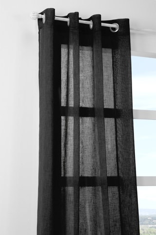 Voilage Paloma - Noir - 140 x 260 cm