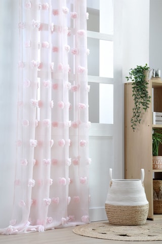 Voilage Pompinou - Rose clair - 135 x 260 cm