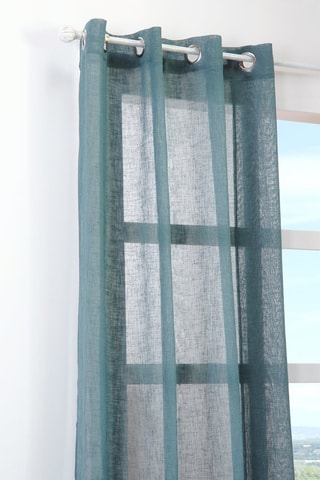 Voilage Paloma - Bleu canard - 140 x 260 cm