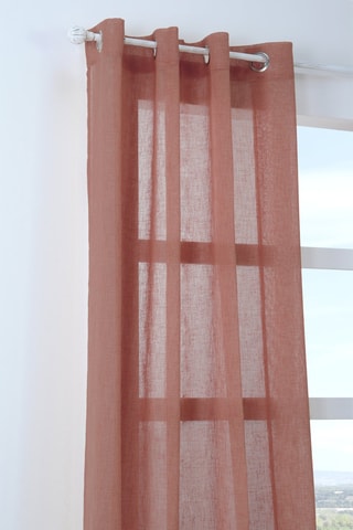 Voilage Paloma - Terracotta - 140 x 260 cm