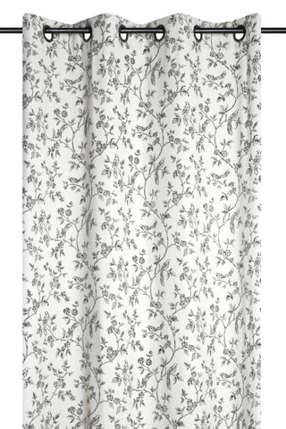Voilage Clarine - Ecru et gris - 140 x 260 cm
