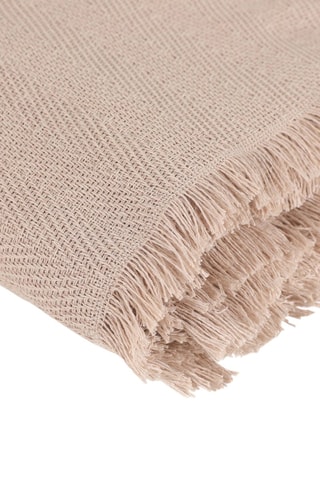 Jeté de canapé en coton recyclé - Beige - 170 x 205 cm