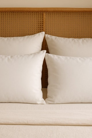 4 oreillers - 2 x 63 x 63 cm et 2 x 50 x 70 cm - 700 et 750 g