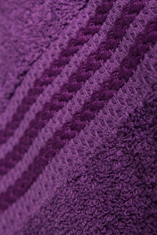 4 serviettes de toilette - Violet - 50 x 90 cm