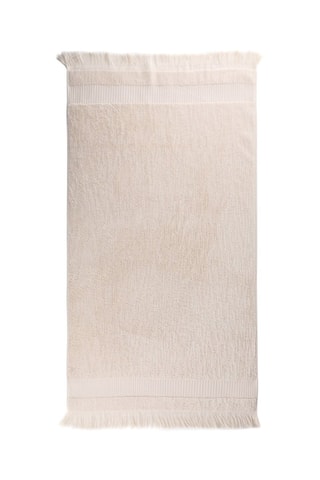 2 serviettes de toilette - Beige - 50 x 90 cm