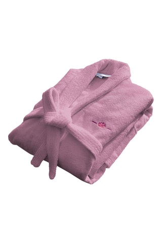 Peignoir S et serviette - Rose